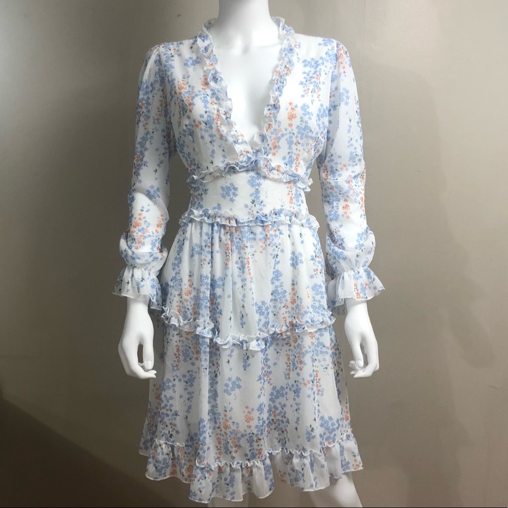 Boho Tiered Backless Dress - L - N w/o T